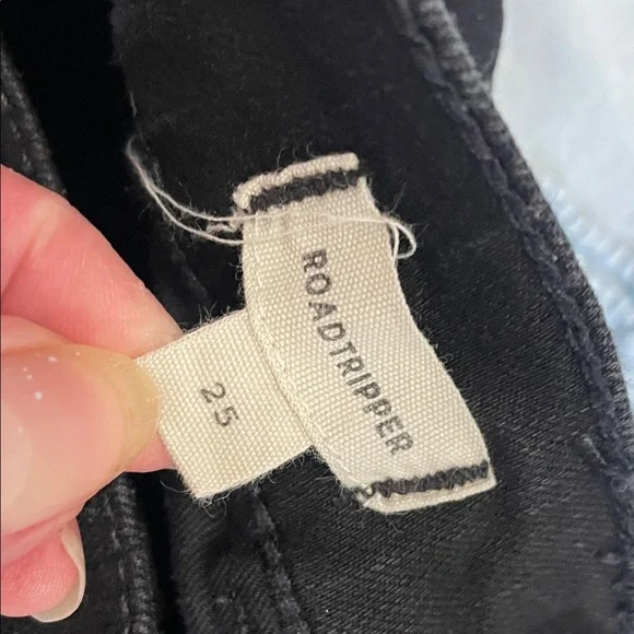Women's Black Jeans madewell brand size 25 roadtripper style - Picture 3 of 4